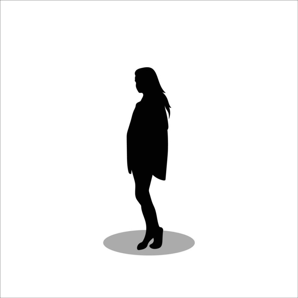 Woman silhouette vector