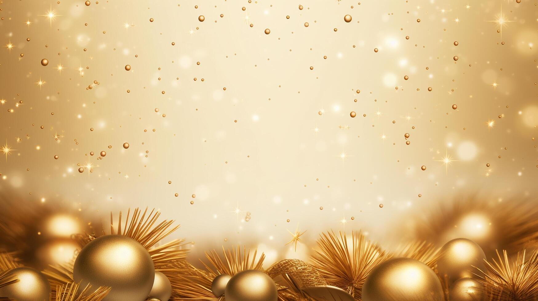 AI generated new year golden luxury background photo