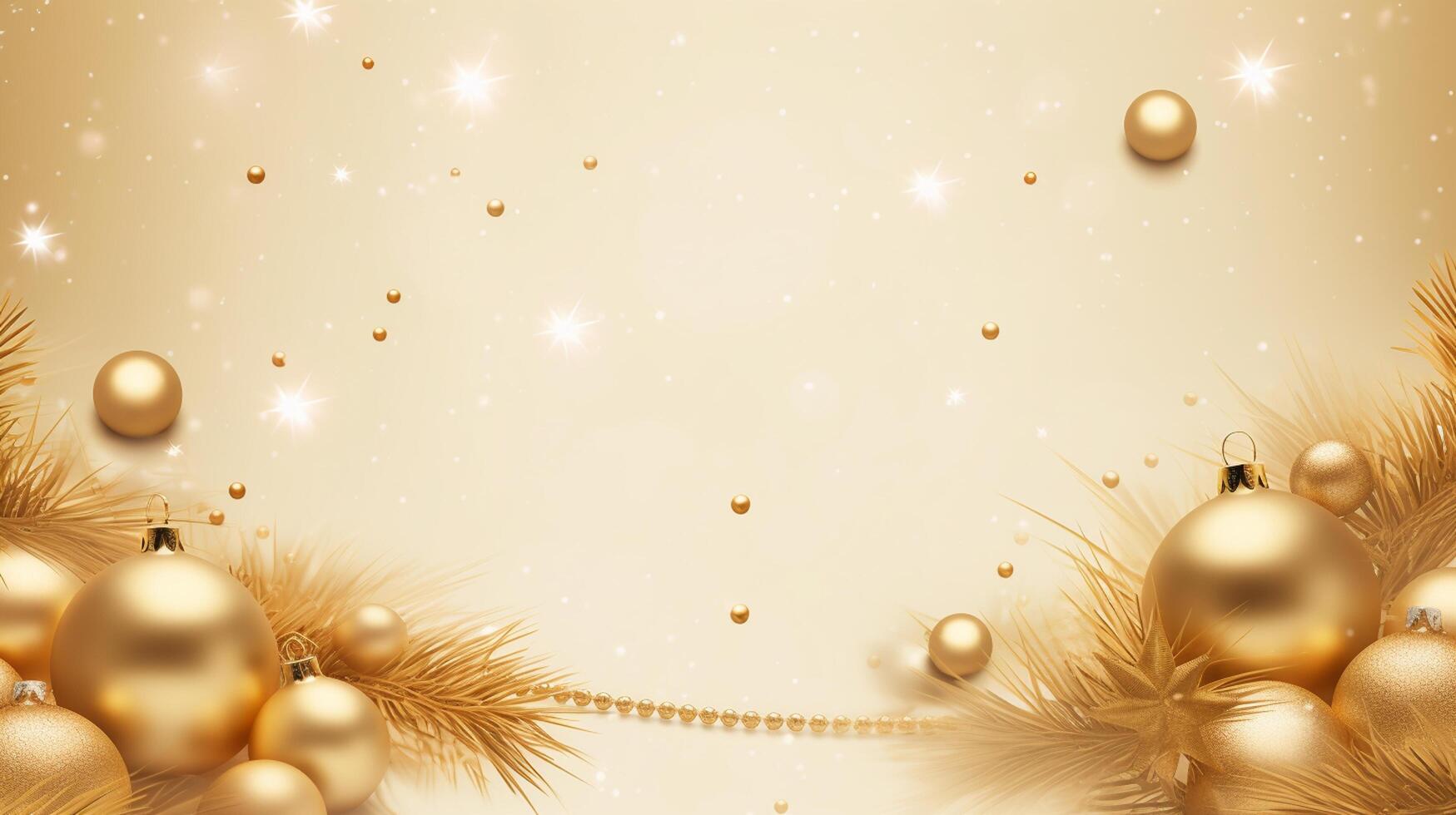 AI generated new year golden luxury background photo