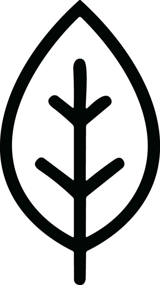 Leaf simple line icons set. Leave of tree and plants, Leaves icon design for natural, eco, bio, and vegan labels. Vector