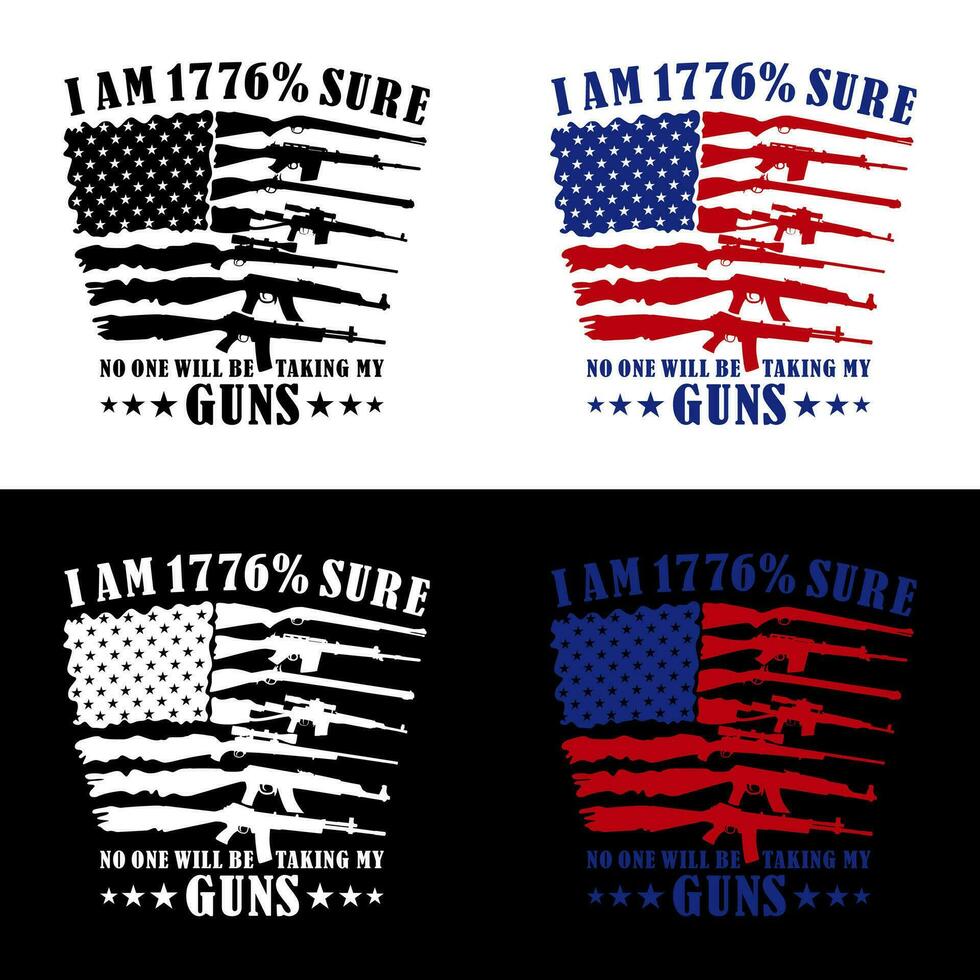 Disressed american flag 2nd amendment vector