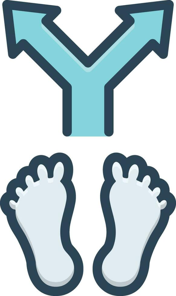 Color icon for alternative vector