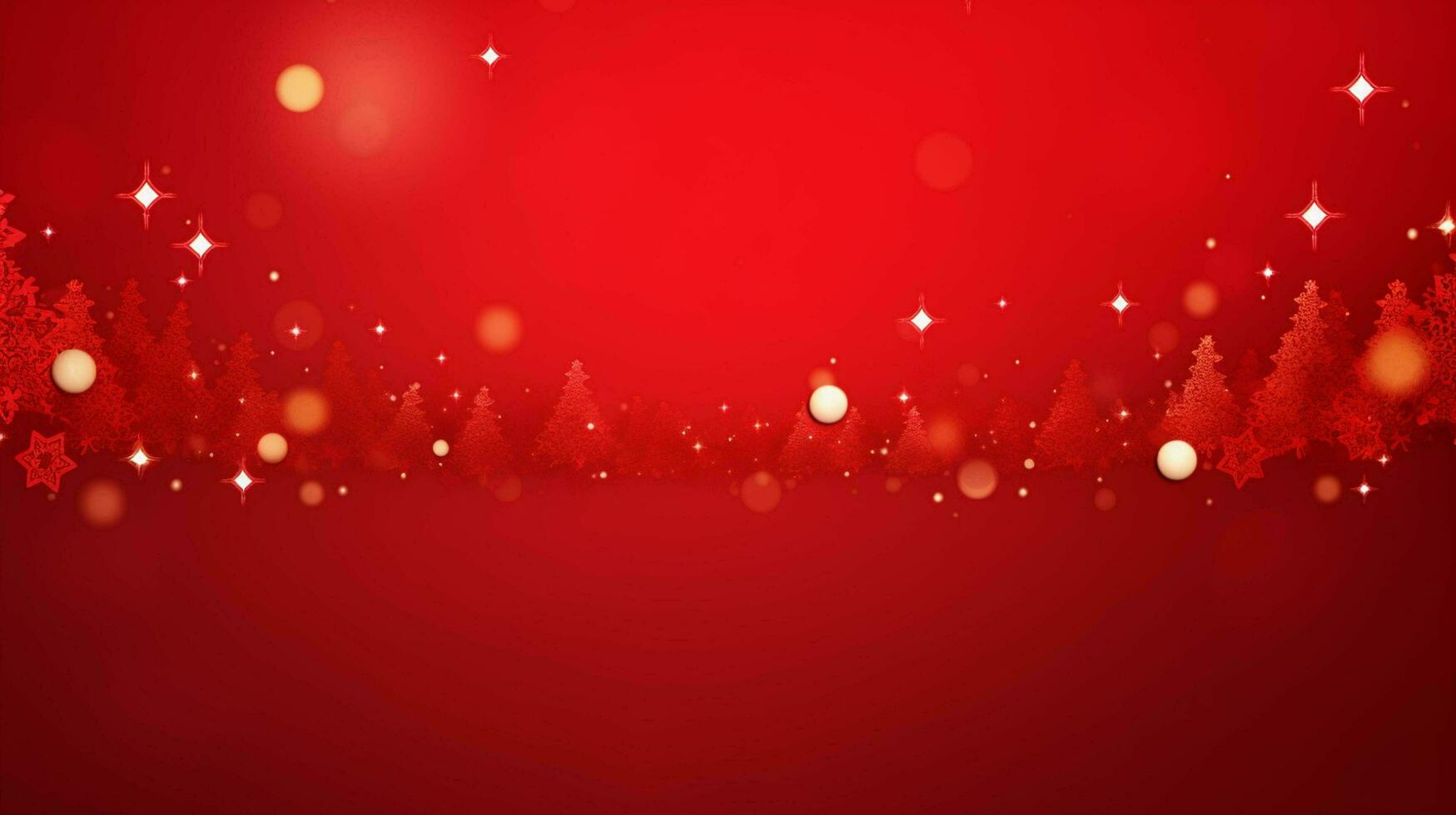 AI generated Christmas red background photo
