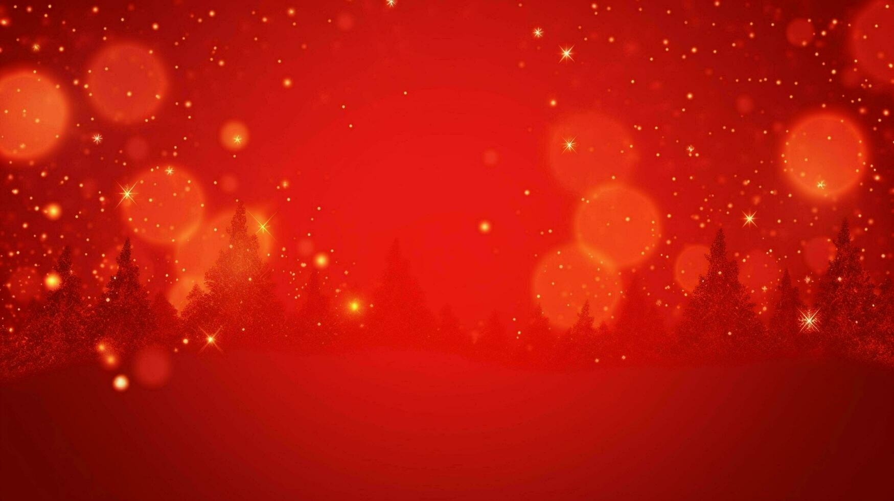 AI generated Christmas red background photo