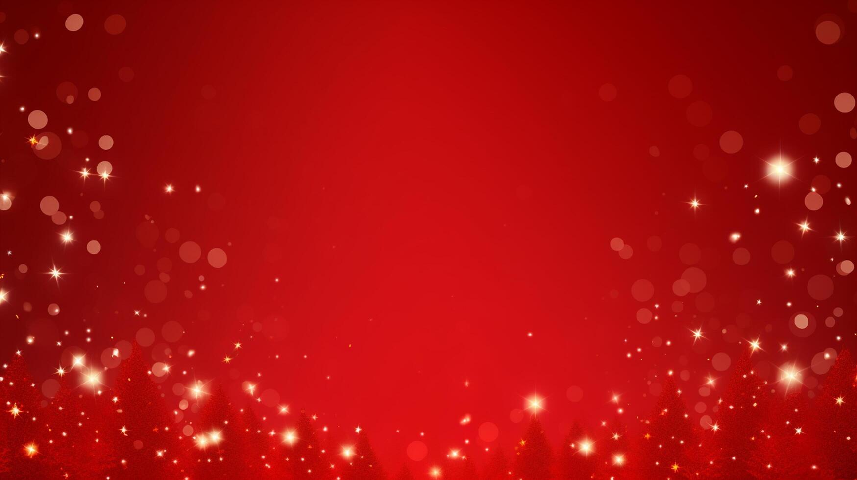 AI generated Christmas red background photo