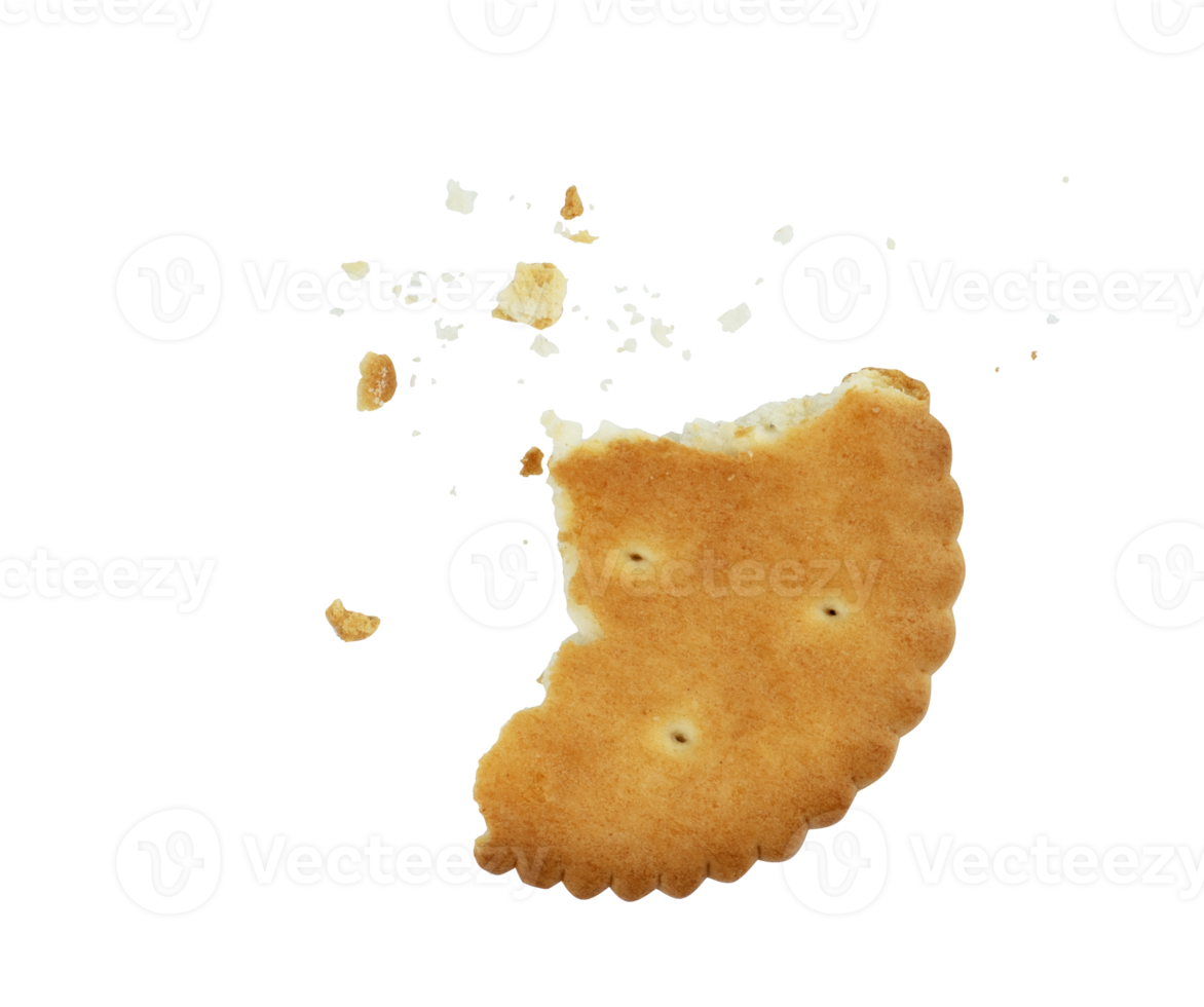 biscuit with crumbs isolated element png