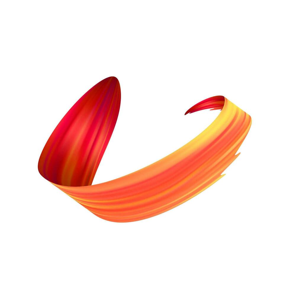 3d Brushstroke gradient texture brush vector