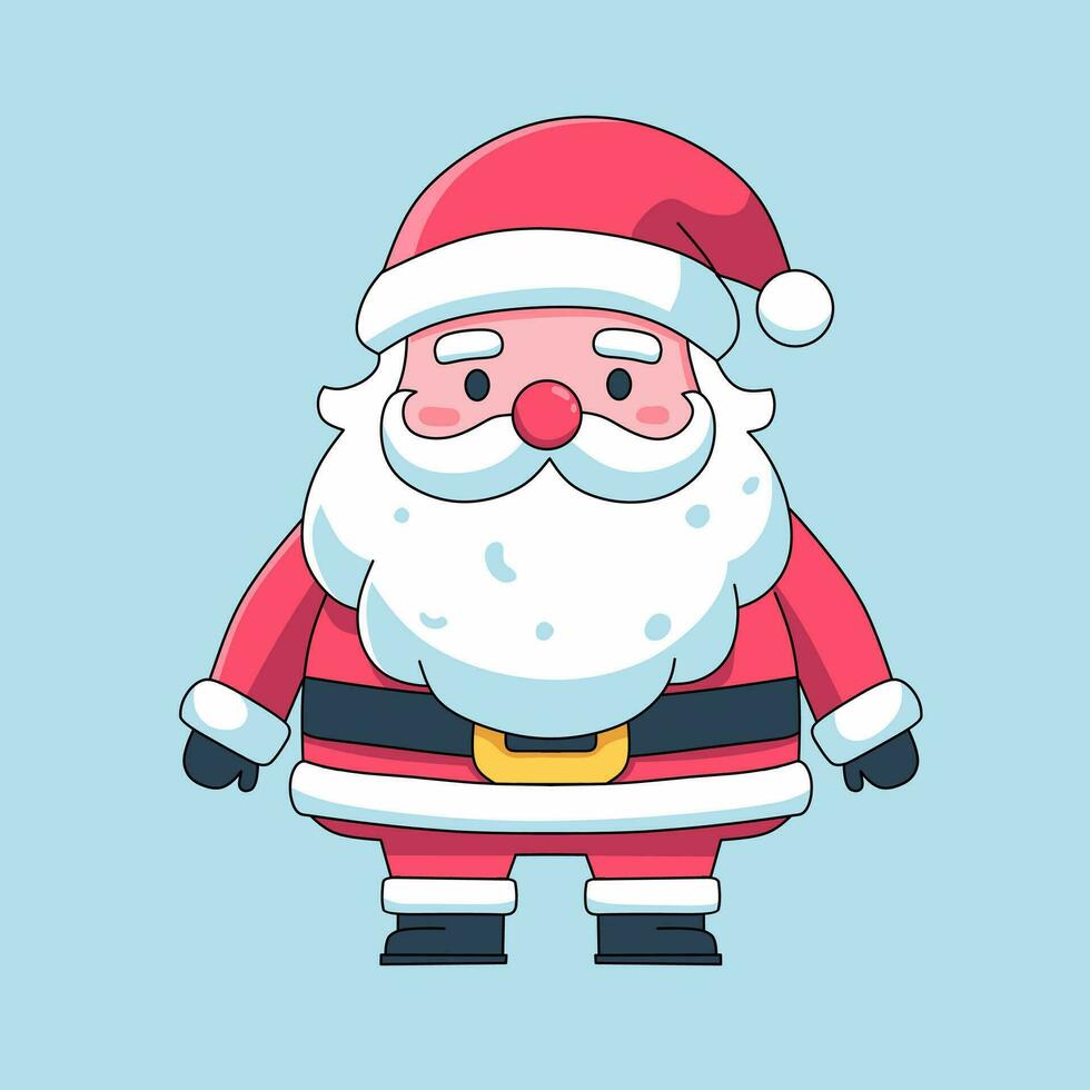 Papa Noel claus dibujos animados ilustración vector