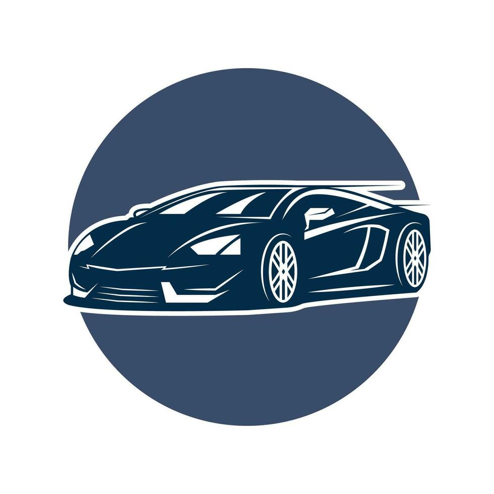 unique and eye catching sports car silhouette vector