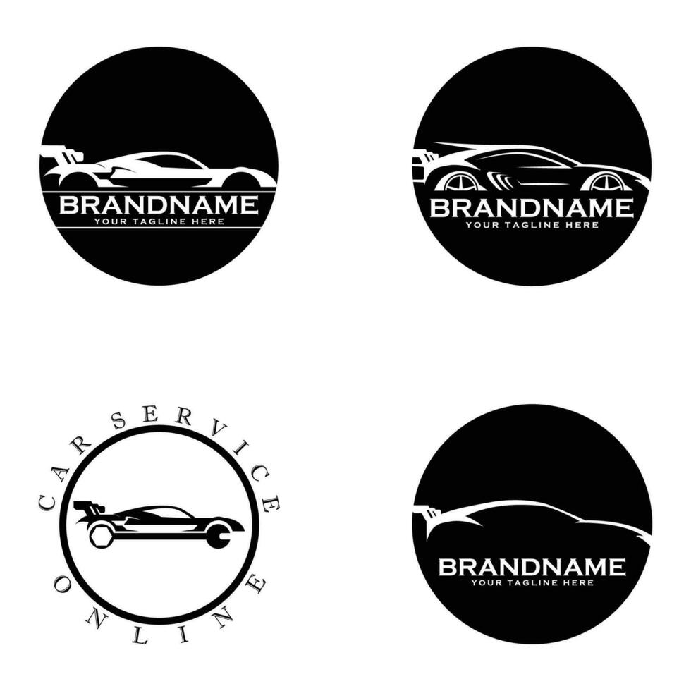 unique and eye catching sports car silhouette vector