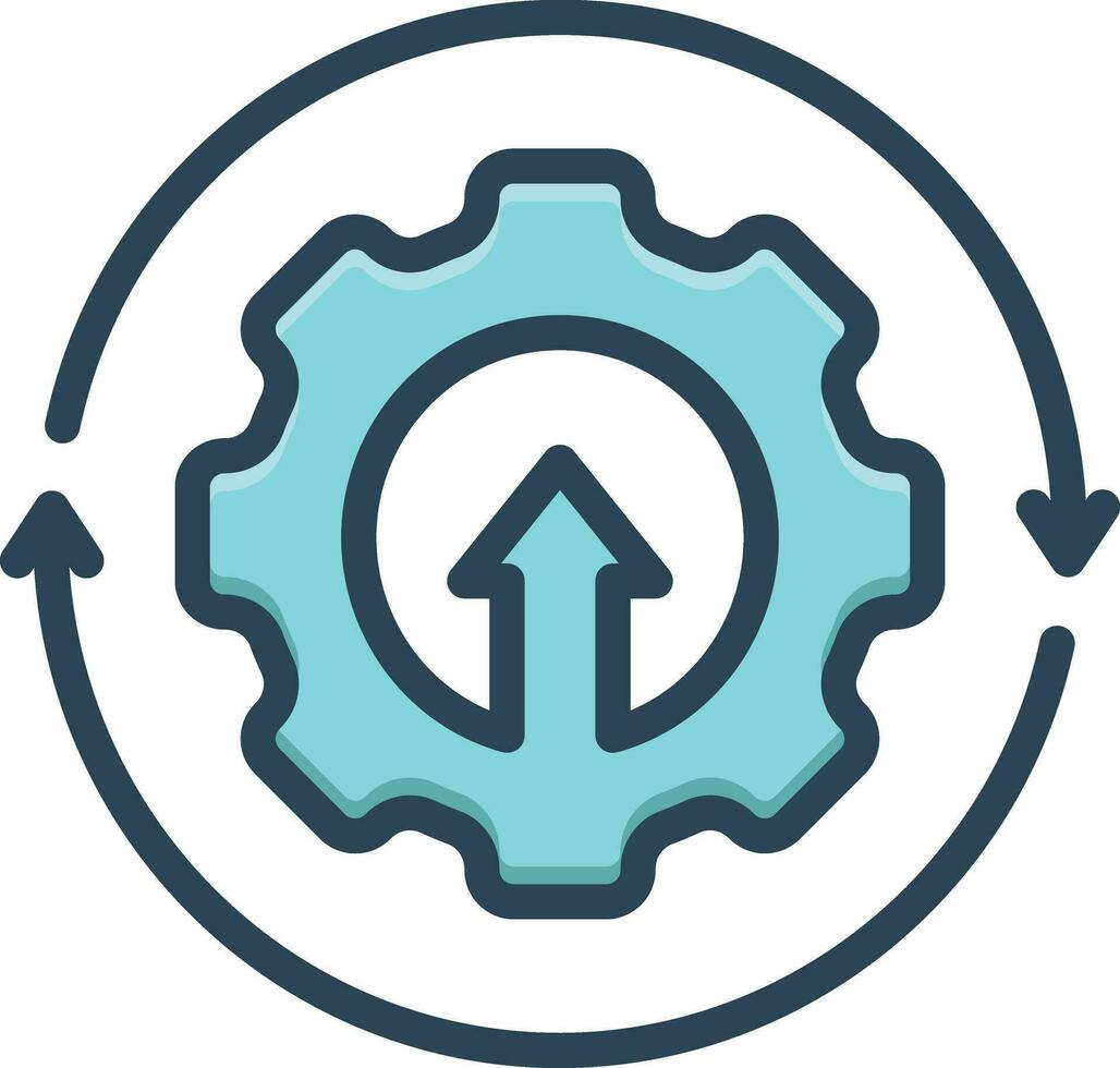 Color icon for upgrade vector