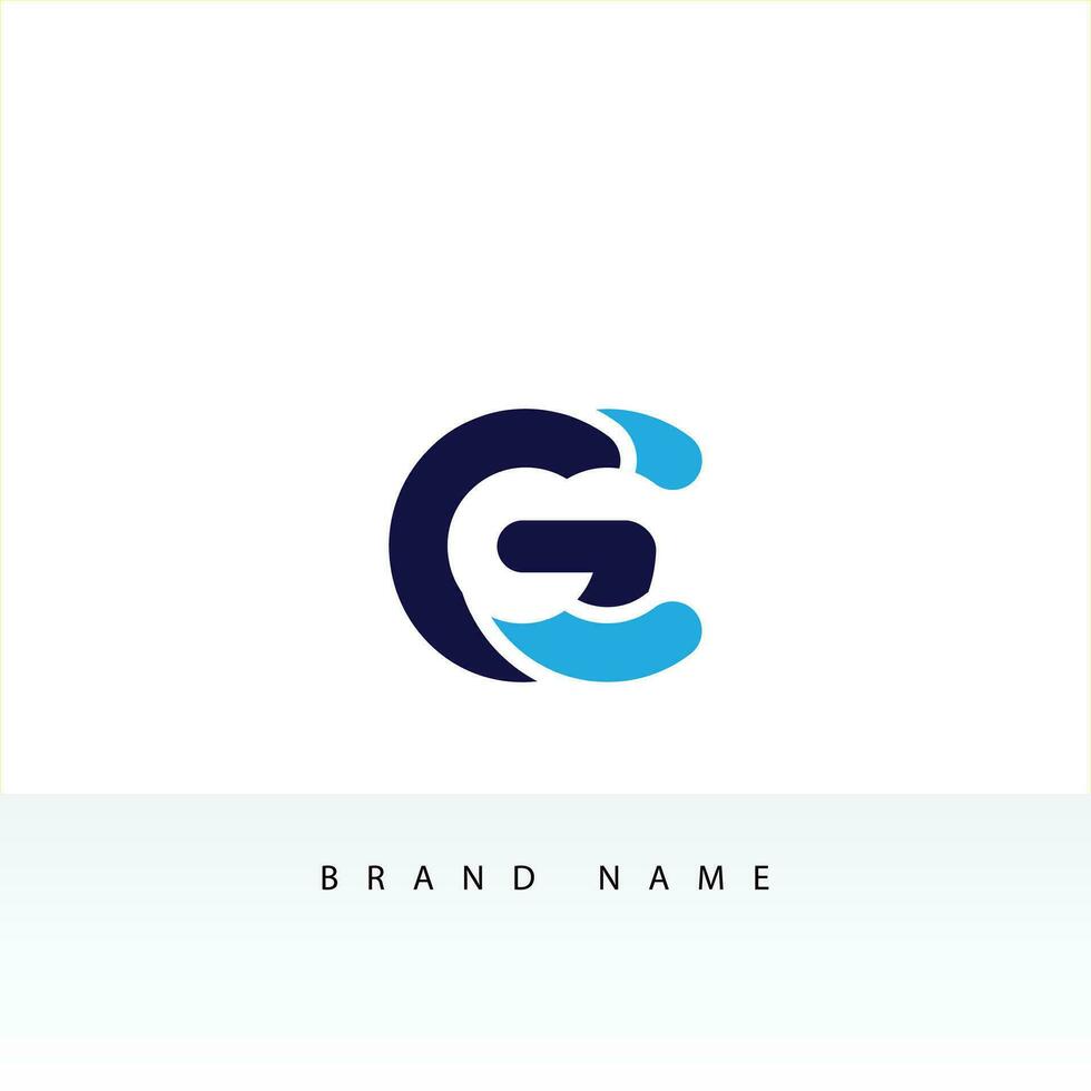 Alphabet letters Initials Monogram logo GC, GC INITIAL, GC letter vector