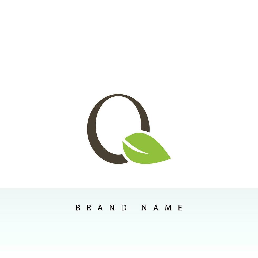 Simple Initial Letter Q Logo isolated on Double Background. Usable for Business and Branding Logos. Flat Vector Logo Design Template Element.