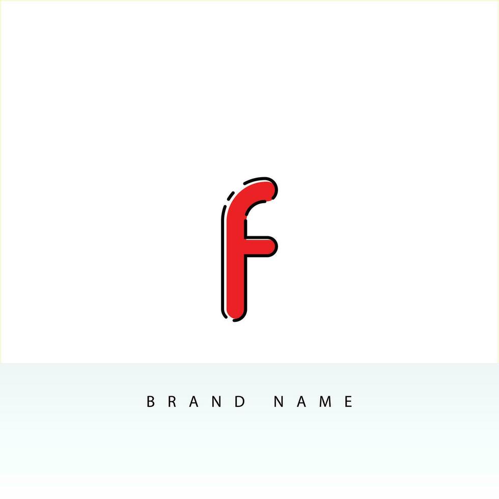 Letter F logo set with double triangle gradient design, concept of 5G, future and forward vector