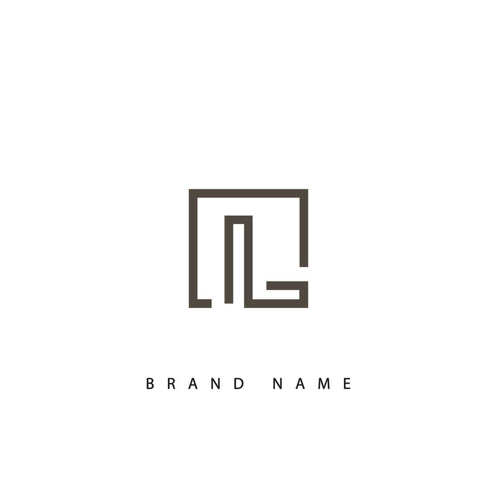 Abstract L letter modern initial lettermarks logo design vector
