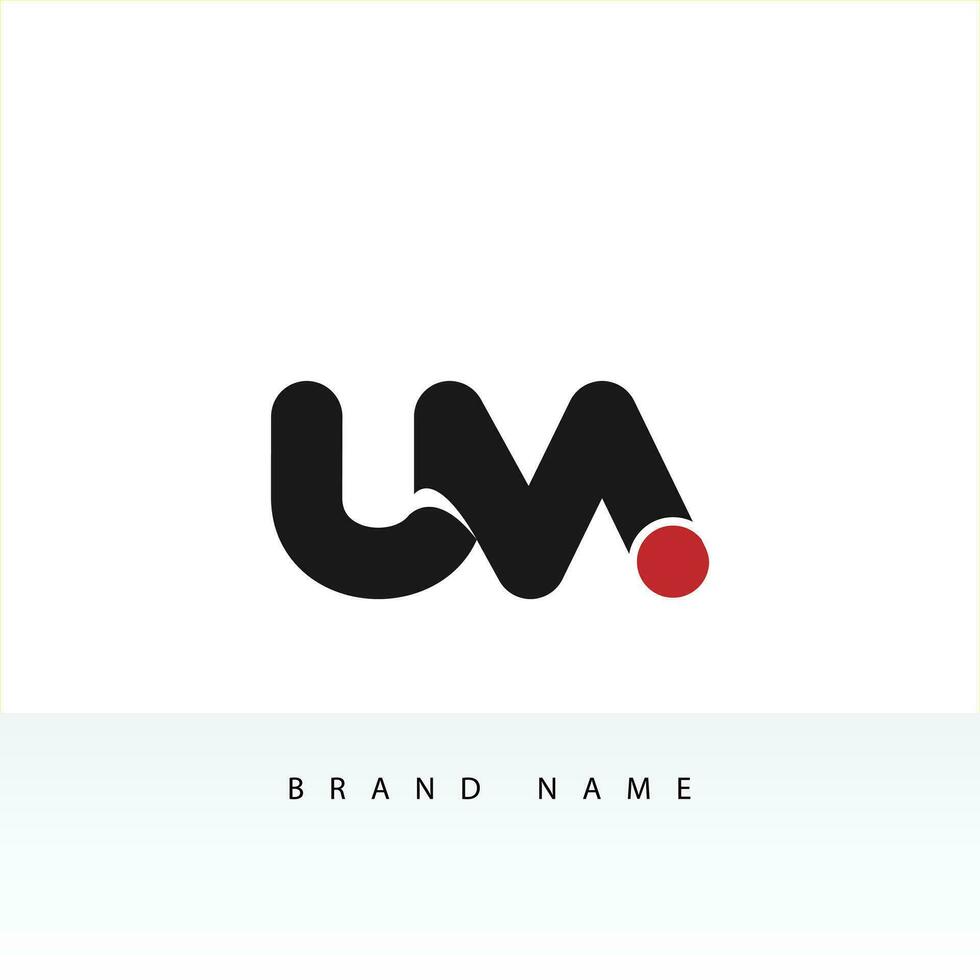 Alphabet letters Initials Monogram logo UM, MU, M and U vector