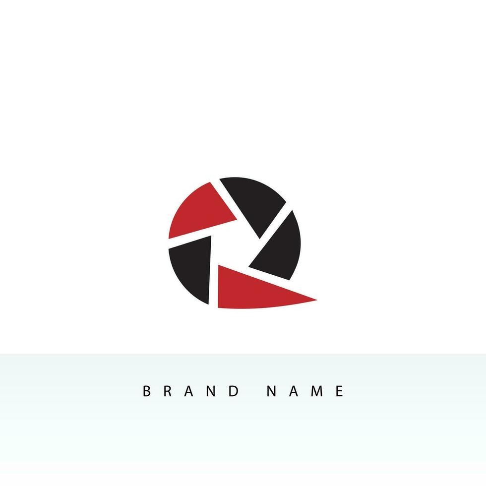 Simple Initial Letter Q Logo isolated on Double Background. Usable for Business and Branding Logos. Flat Vector Logo Design Template Element.