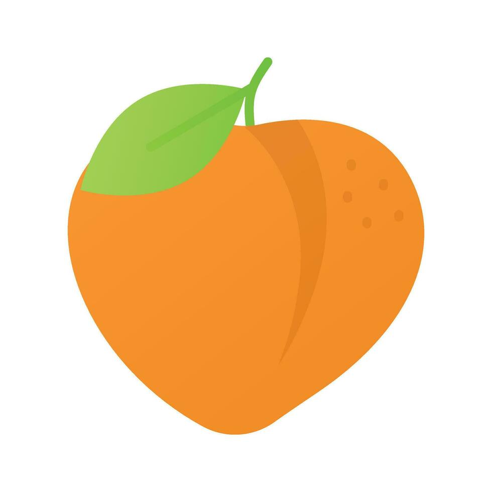 High quality icon of peach, delicious peach vector design, healthy food
