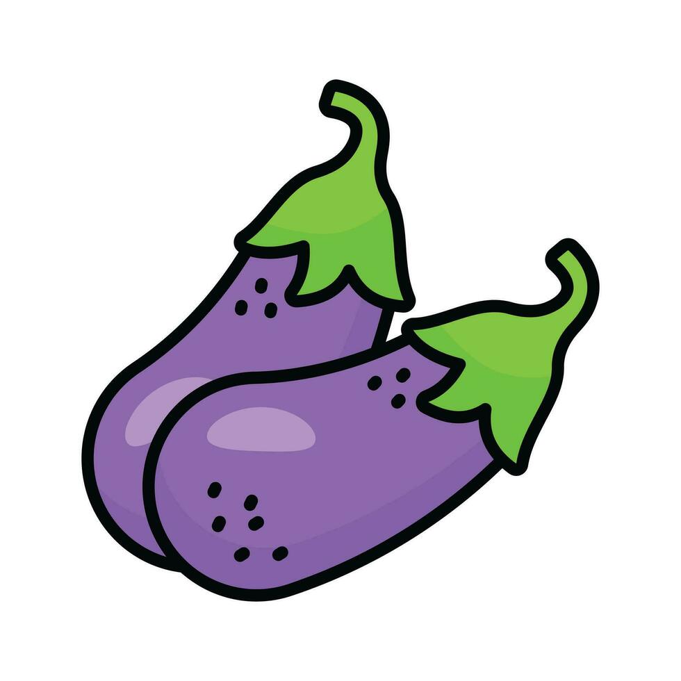 Add a touch of culinary elegance to your designs with our Eggplant Icon. A sign of rich flavors and vibrant inspiration vector