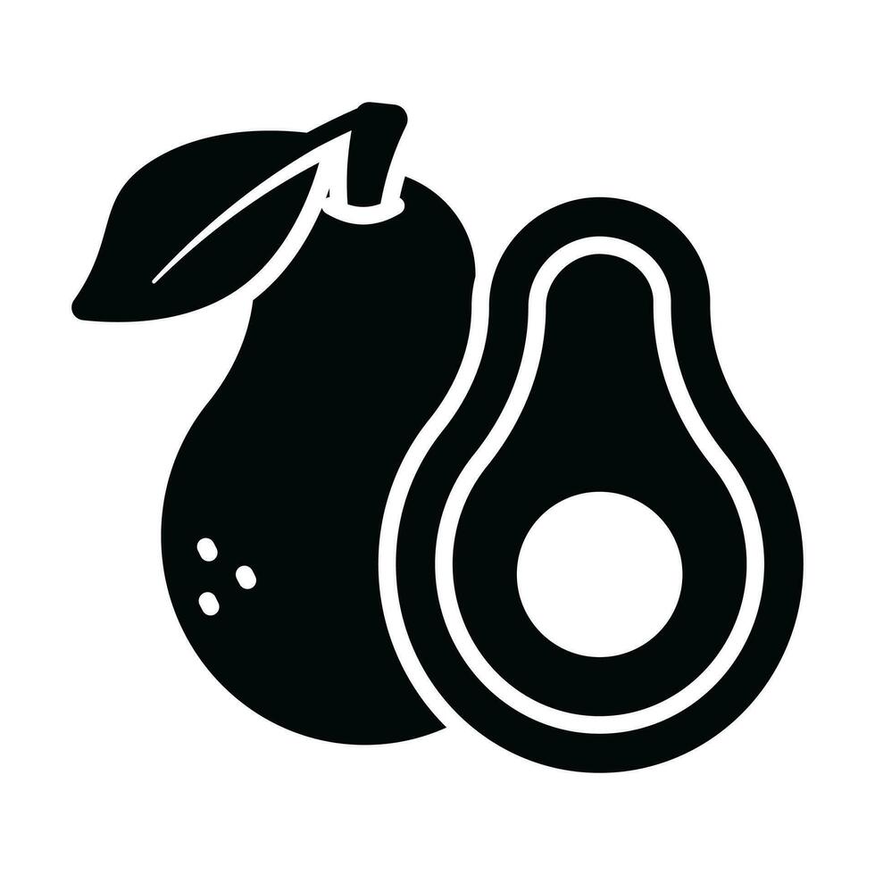 An amazing icon of avocado in modern design style, healthy diet vector