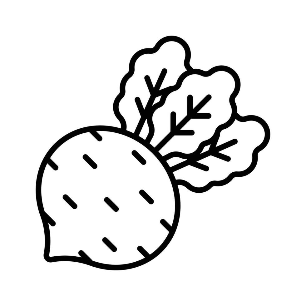 Beautifully designed icon of beetroot, healthy root vegetable vector