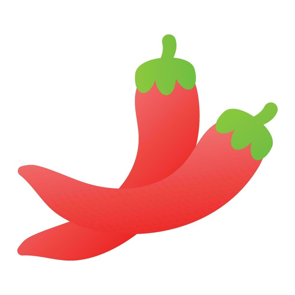 chiles vector diseño, caliente pimienta icono diseño, Listo a utilizar