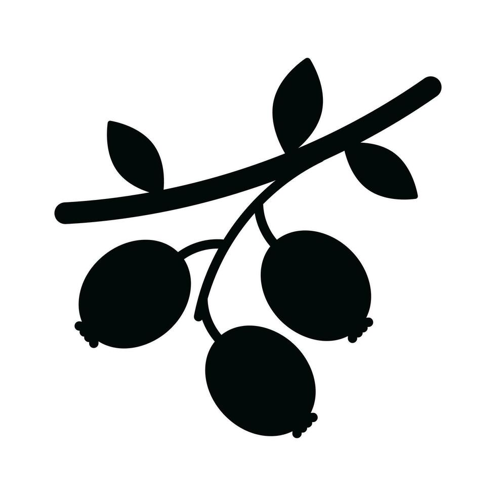 Beautiful and amazing icon of hawthorn in trendy style vector