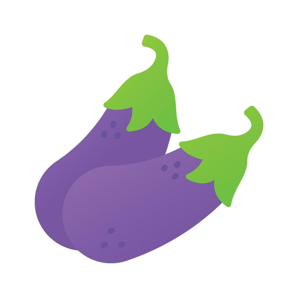 Add a touch of culinary elegance to your designs with our Eggplant Icon. A sign of rich flavors and vibrant inspiration vector