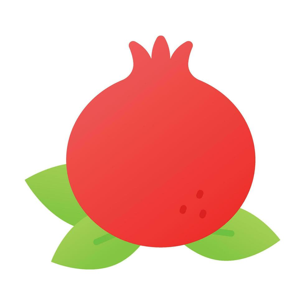 Pomegranate fruit vector design, organic and healthy fruit