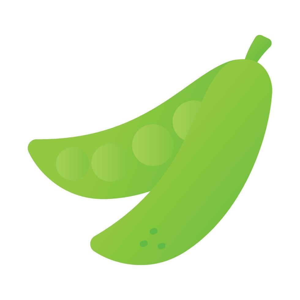 un esférico verde semilla ese es comido como un vegetal o como un legumbres cuando seco, chícharos vector diseño
