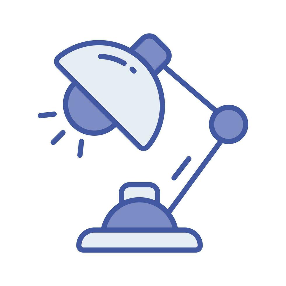 Well designed icon of table lamp, customizable vector