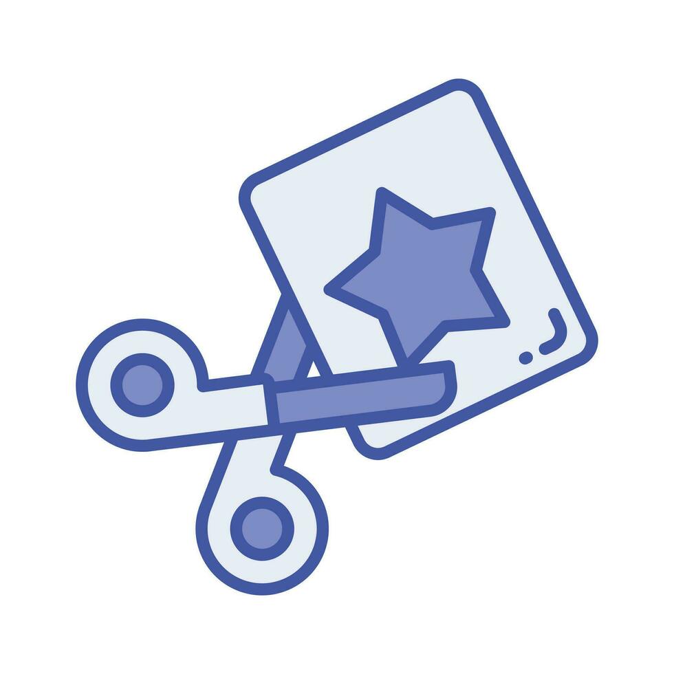 Check this carefully designed icon of paper cutter, scissors vector