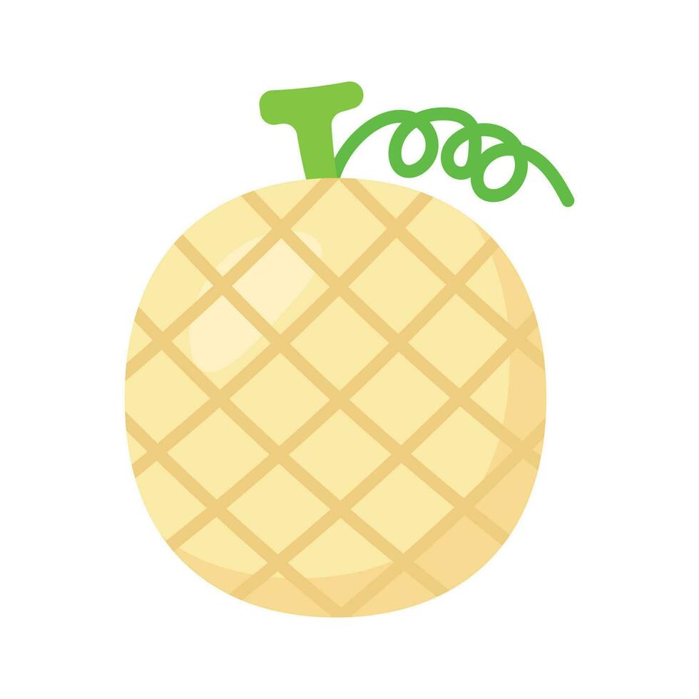 Hami melon vector design in modern design style