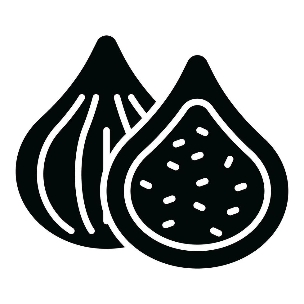 A customizable icon of figs in modern design style vector