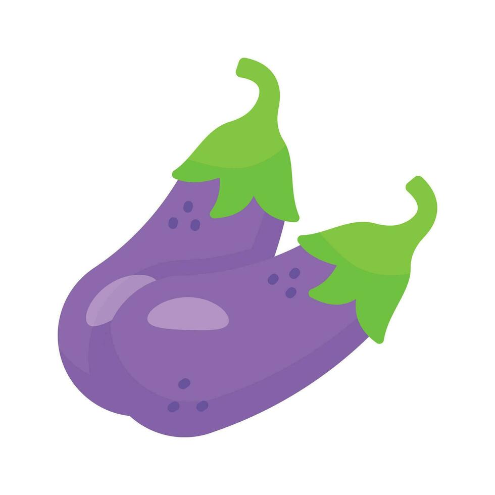 Add a touch of culinary elegance to your designs with our Eggplant Icon. A sign of rich flavors and vibrant inspiration vector