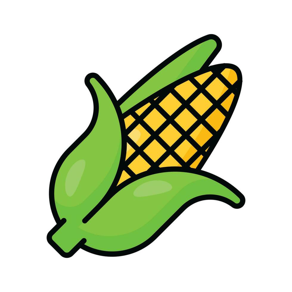 Beautiful icon of corn ready to use, healthy food vector