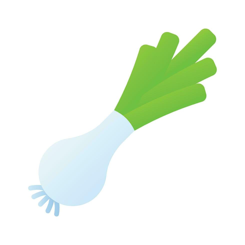Leek vegetable vector design, ready to use in mobile apps, websites and all digital of printing platforms