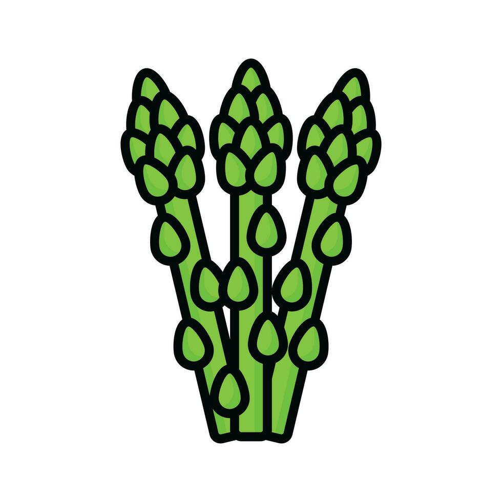 Asparagus vegetable vector design, healthy and organic food