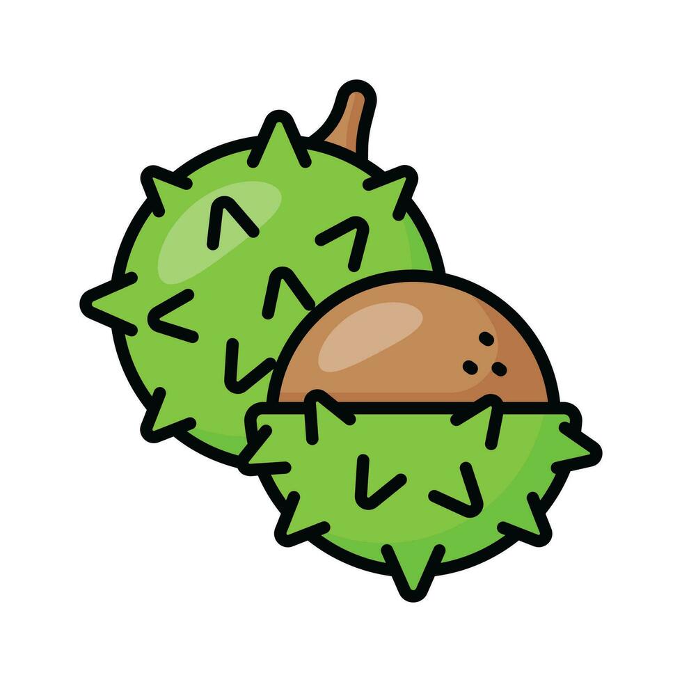 Hold the festive season with our Chestnut Icon. A sign of warmth and tradition, adding a touch of nutty elegance to your designs vector