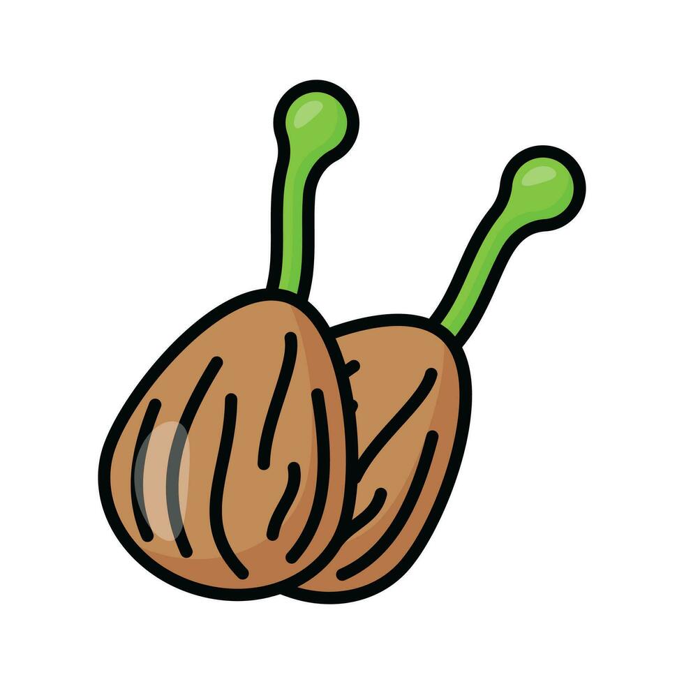 Beautifully designed icon of capers, vegetarian food vector