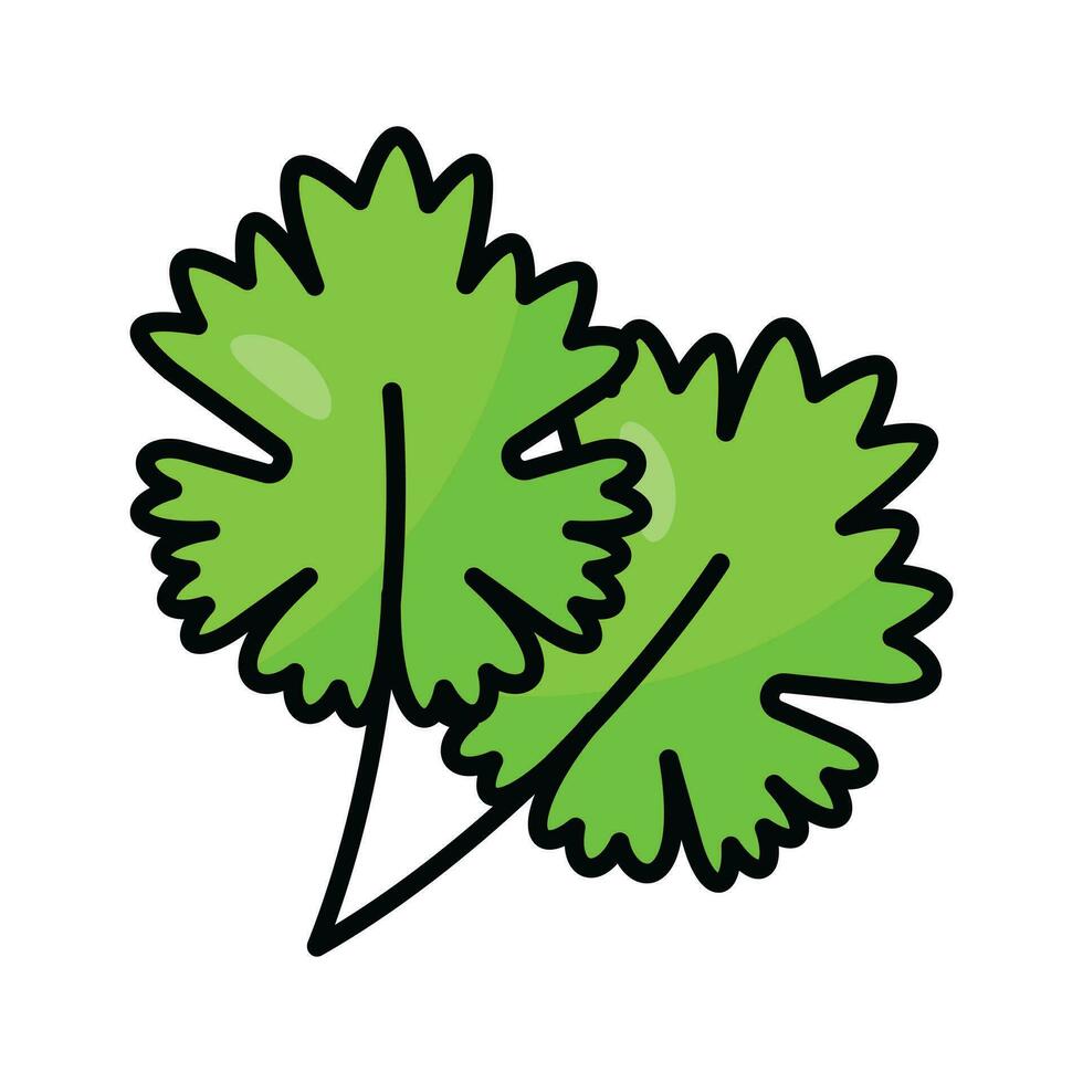 Amazing icon of coriander in trend design style, ready to use vector