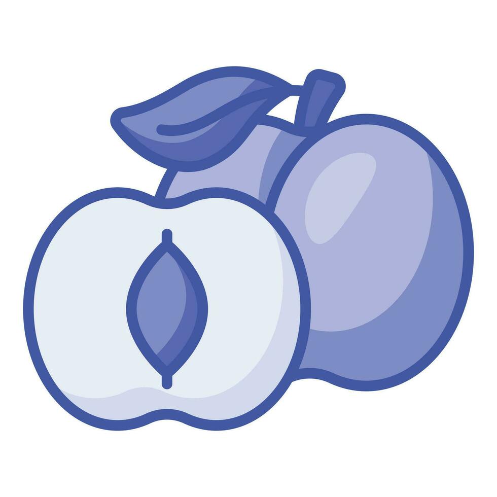 Wild apricot vector design, icon of healthy fruit