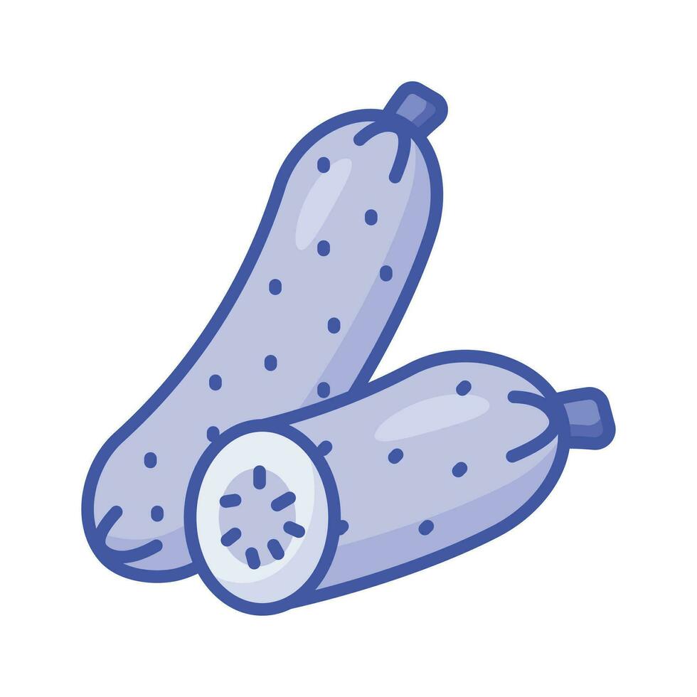 An amazing icon of cucumber in modern design style, healthy and organic food vector