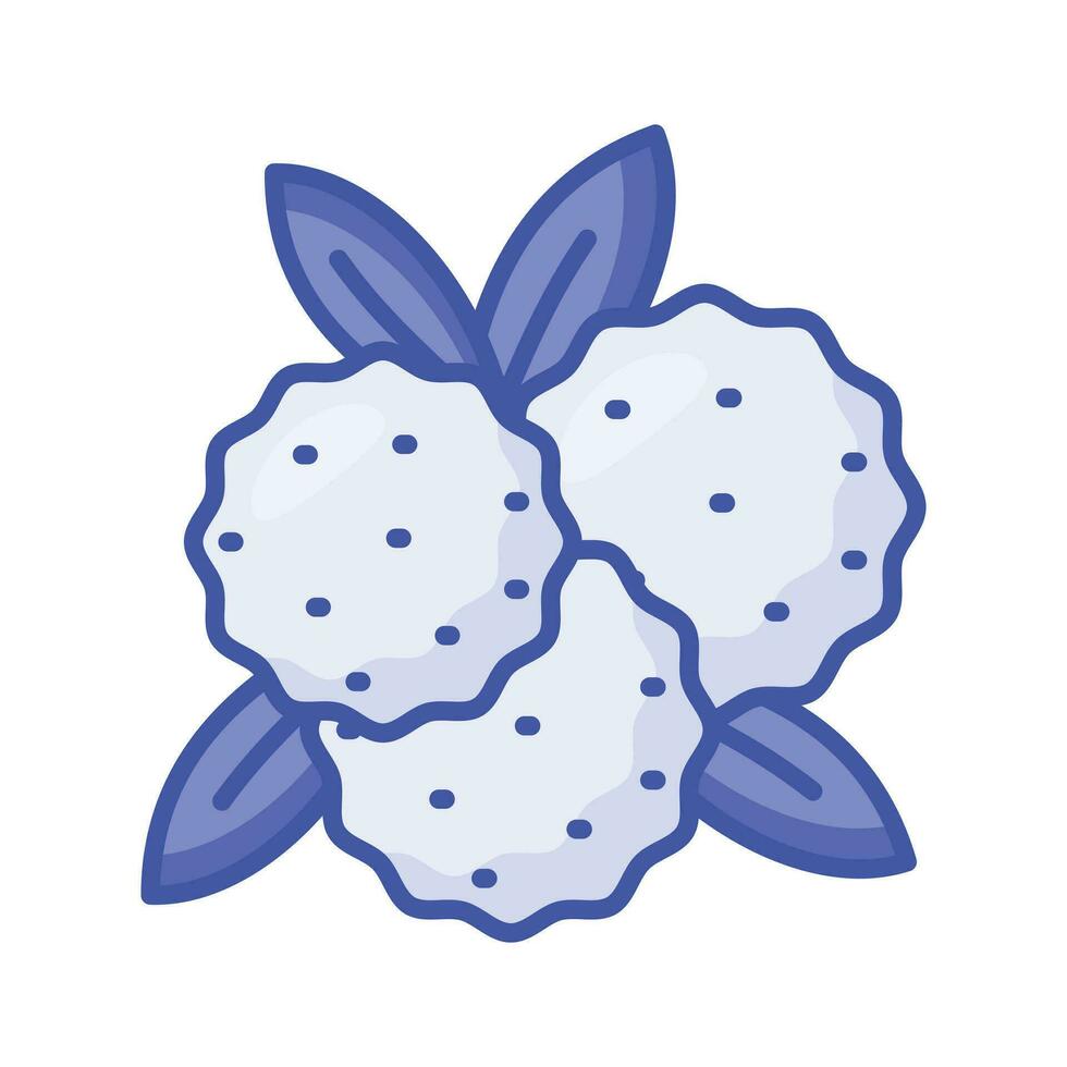 bayberry vector diseño en moderno diseño estilo, mirica, yangmei, arándano, dulce vendaval, o cera mirto baya icono