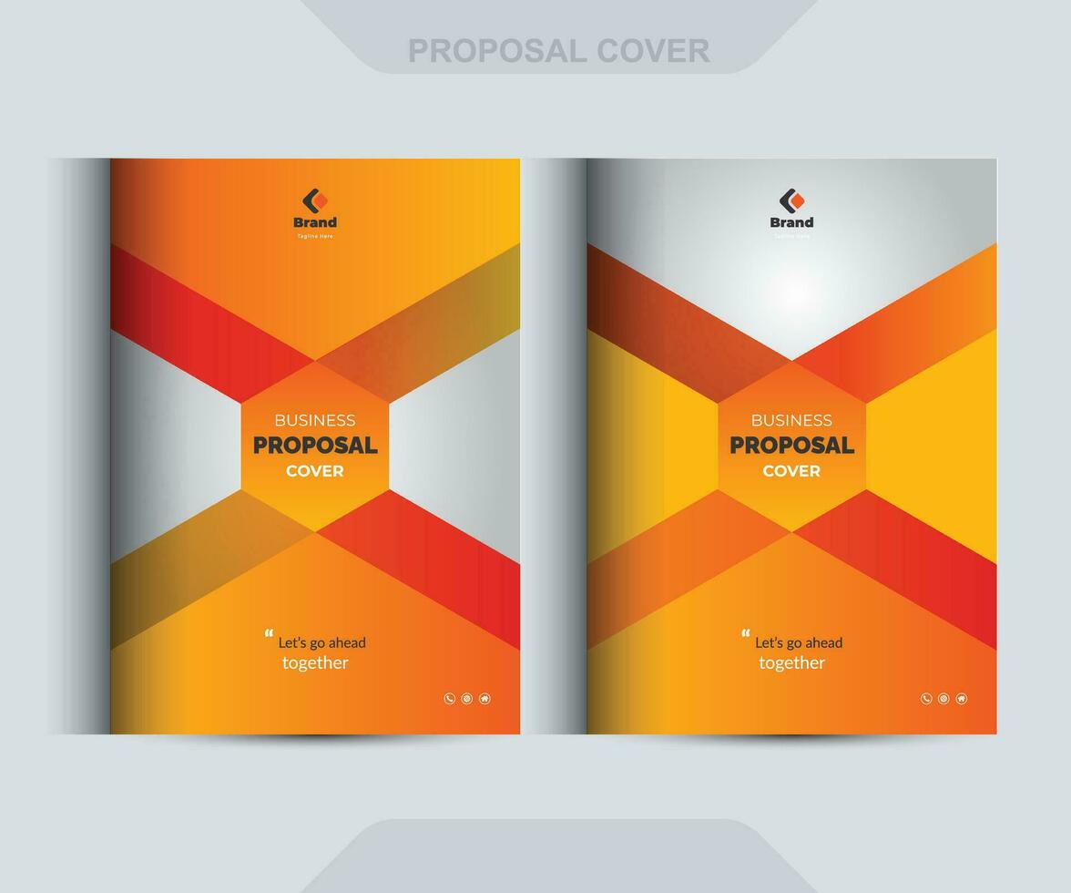 Corporate Business Proposal Cover Design Template Concepts vector