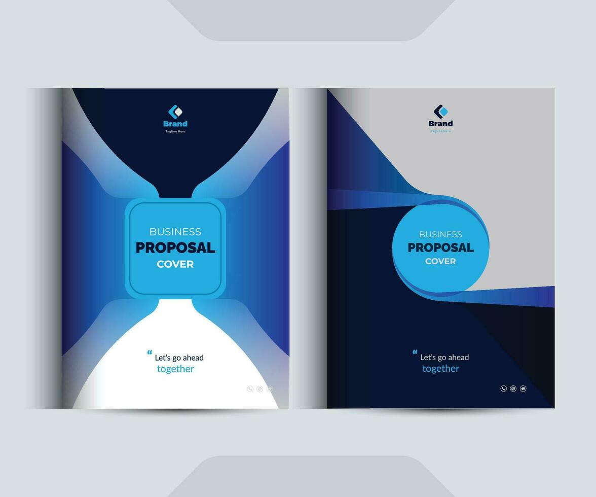 Corporate Business Proposal Cover Design Template Concepts vector