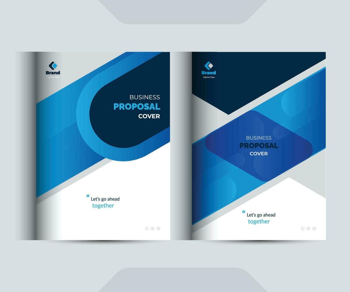 Corporate Business Proposal Cover Design Template Concepts vector