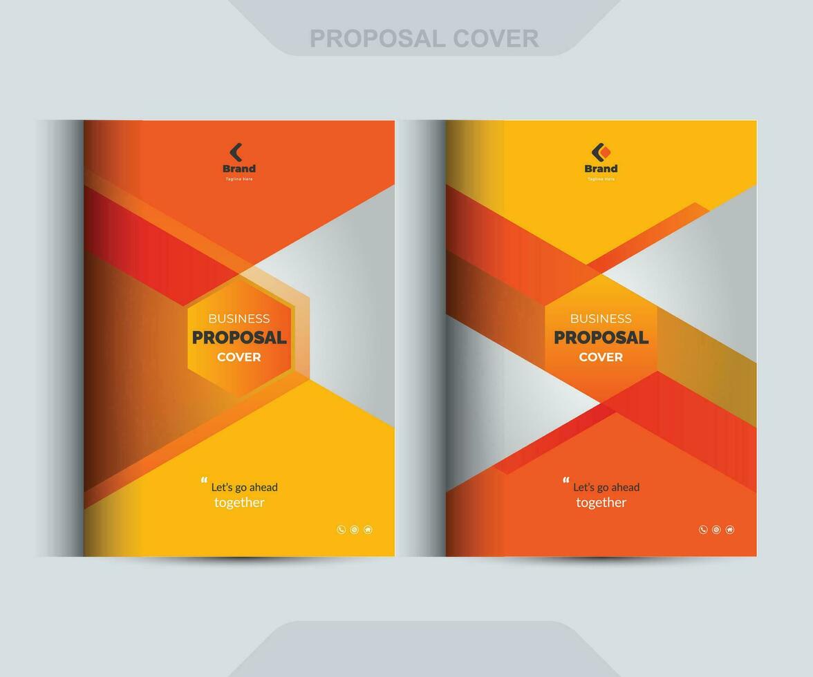 Corporate Business Proposal Cover Design Template Concepts vector