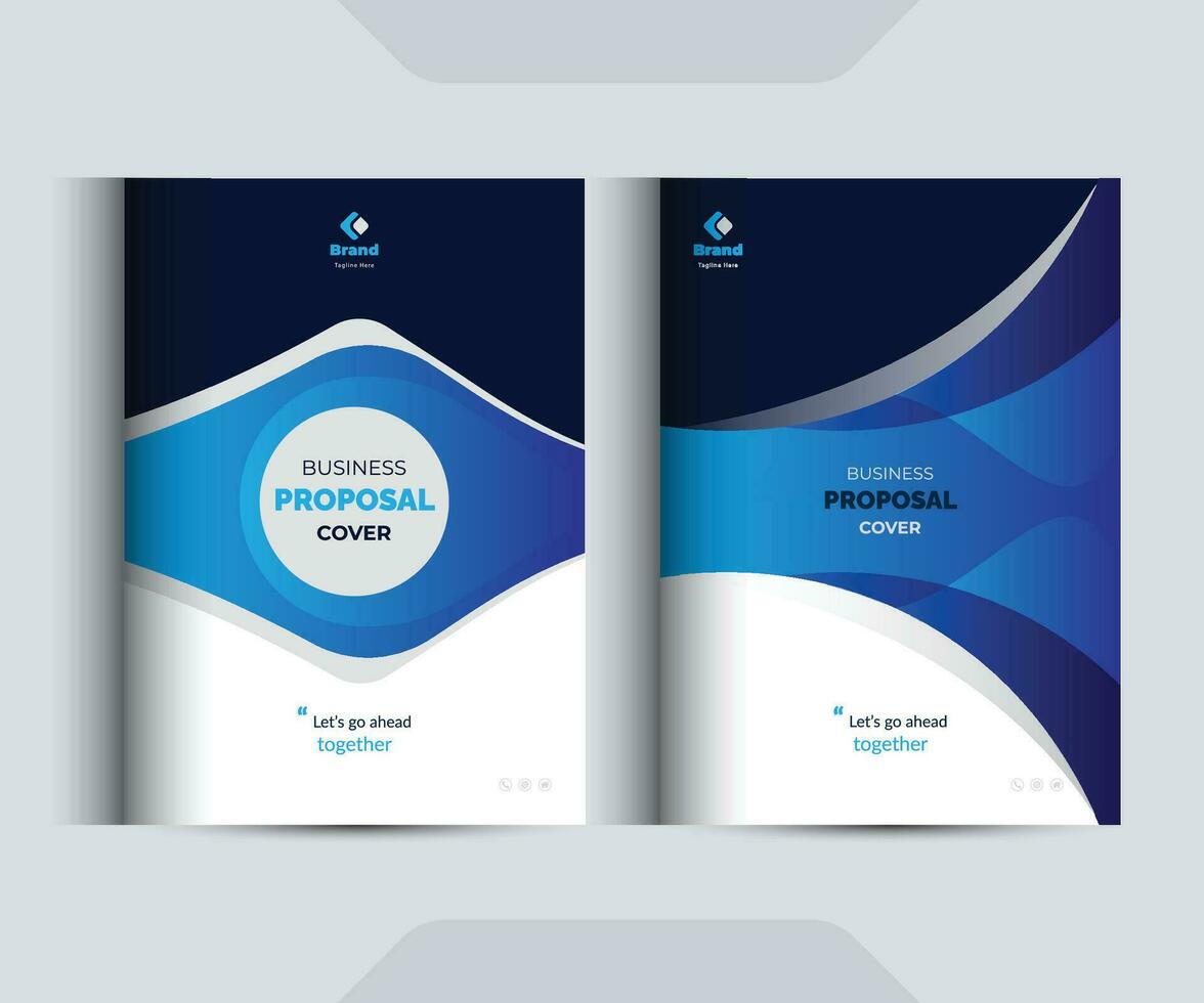 Corporate Business Proposal Cover Design Template Concepts vector