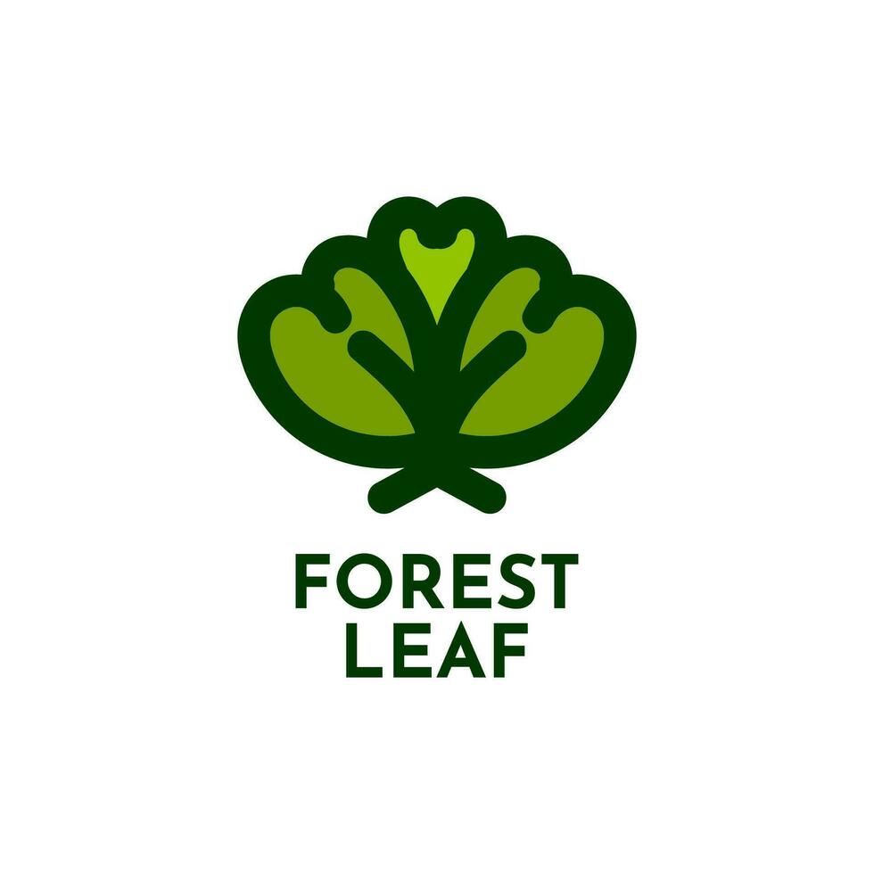 forest leaf plant nature logo concept design illustration vector